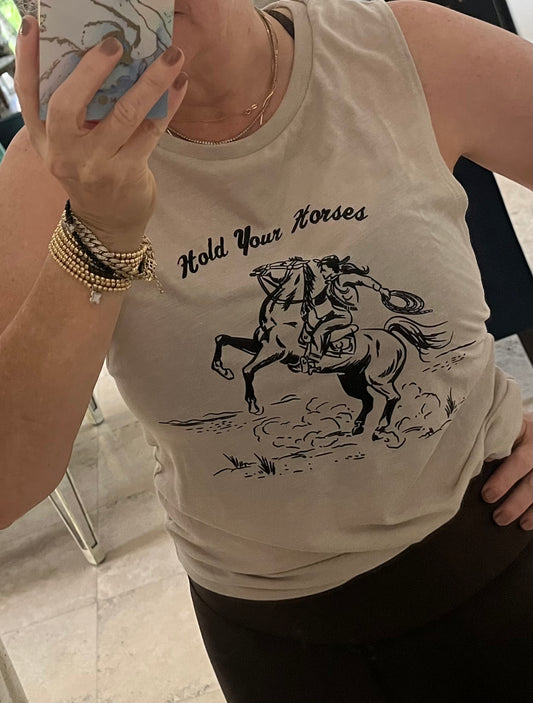 Hold Your Horses Shirt, Cowgirl Shirt