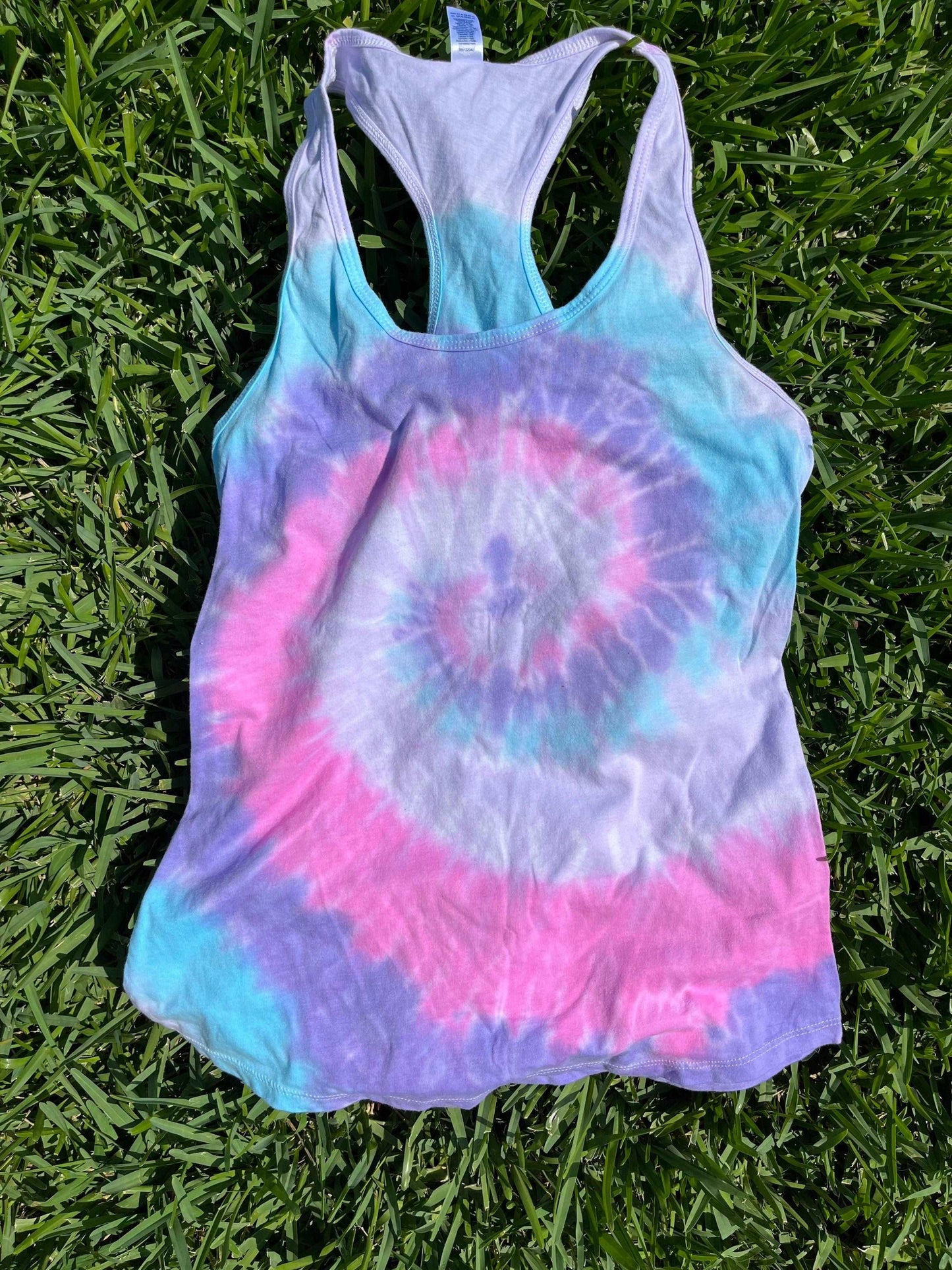 Ombré Unicorn Tie Dye Tank Top, Tie Dye Racer Back Tank Top, dyed pastel Tank Top