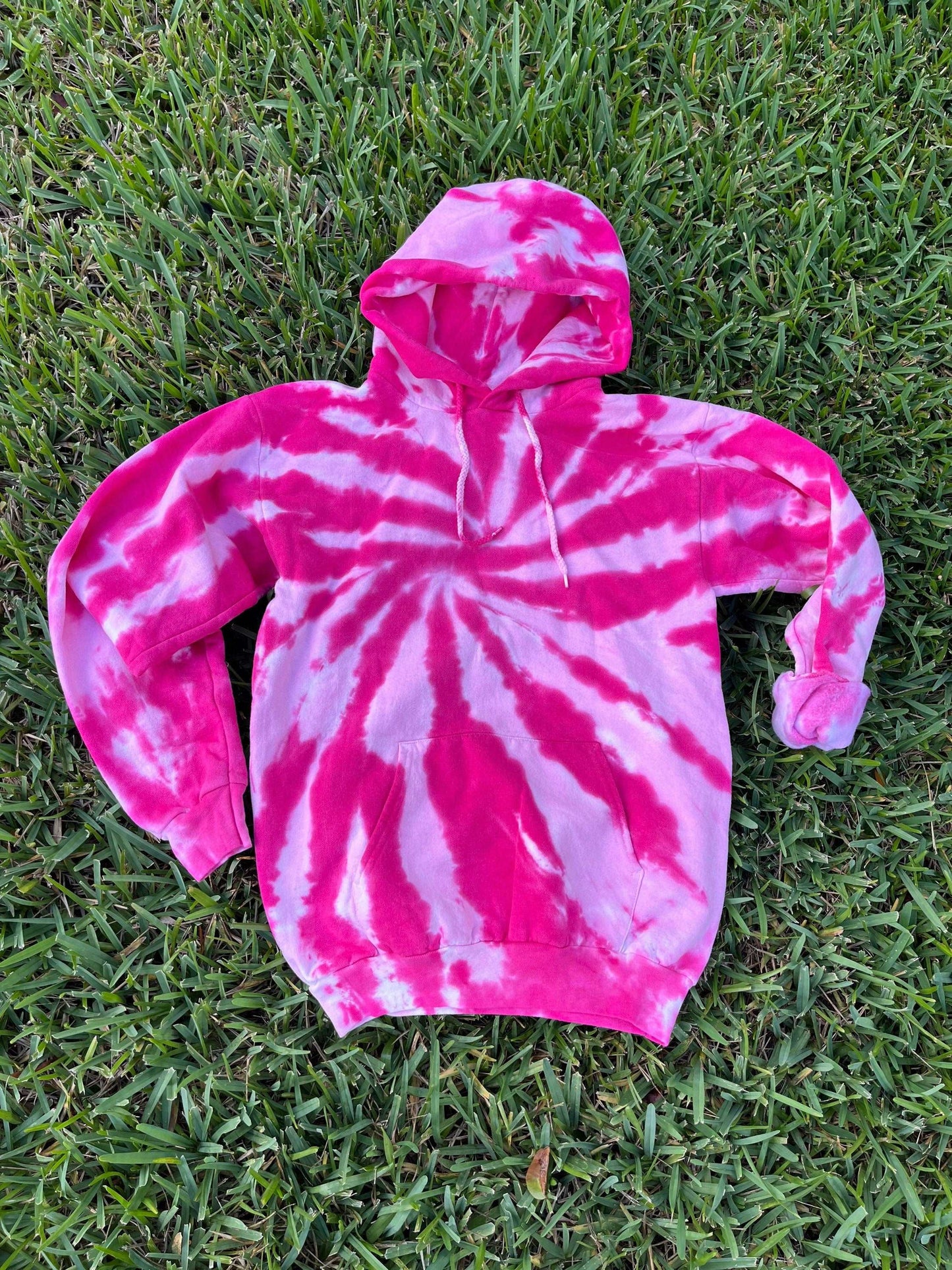 Purple Amethyst Tie Dye Hoodie Lavender Swirl Unisex Fit