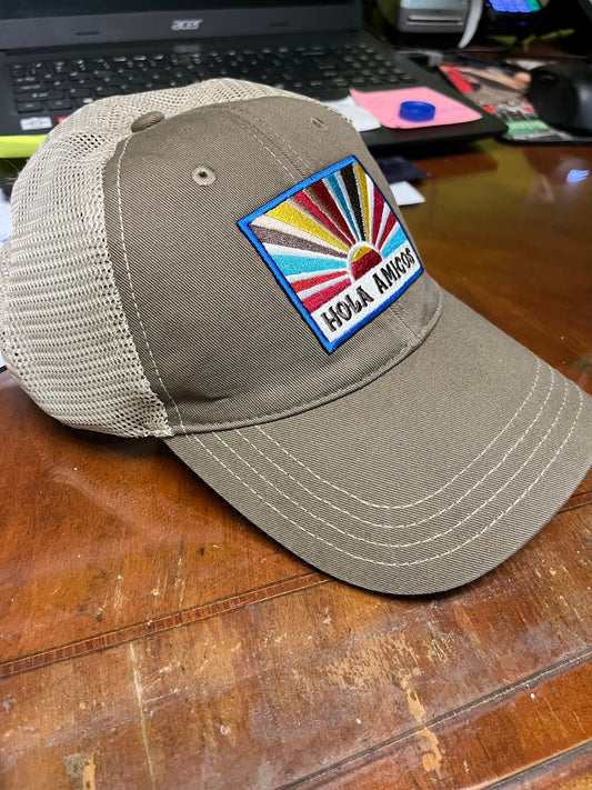 Hola Amigas Hat. Besties Hat. , Trip Hat. Retro Trucker Hat.