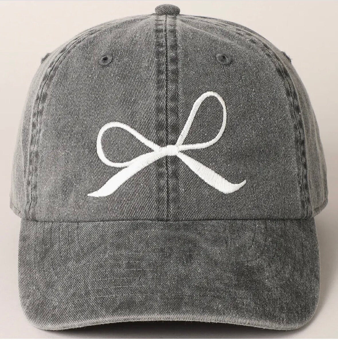 Bow Cotton hat Ribbon Bow hat Bow Dad Hat Girls Trip Hat