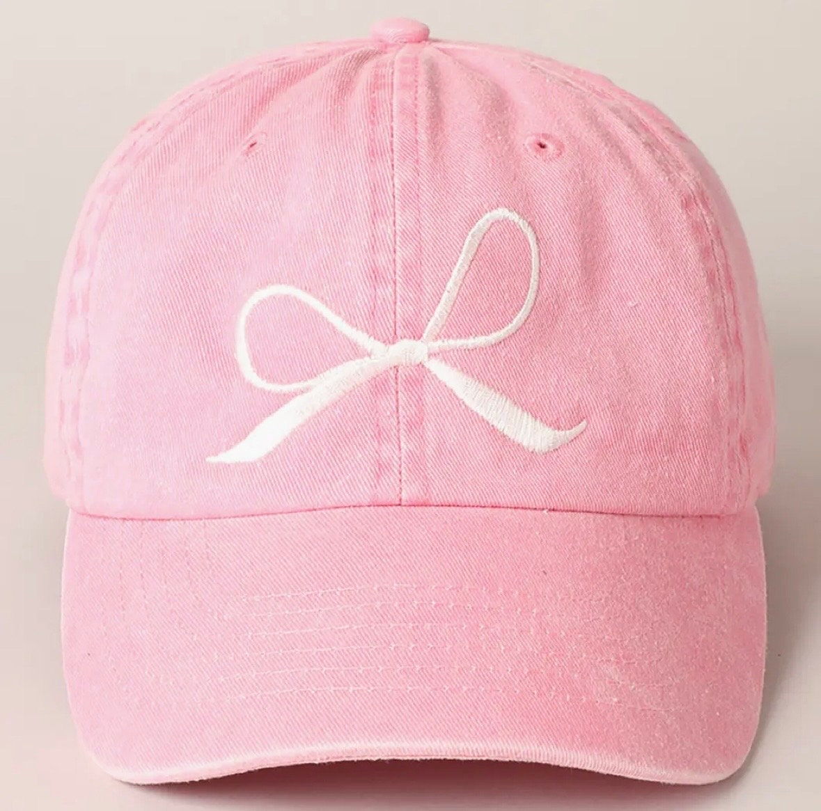 Bow hat Embroiderd Bow cap Ribbon hat Embroidery Bow Hat Girls Trip Hat