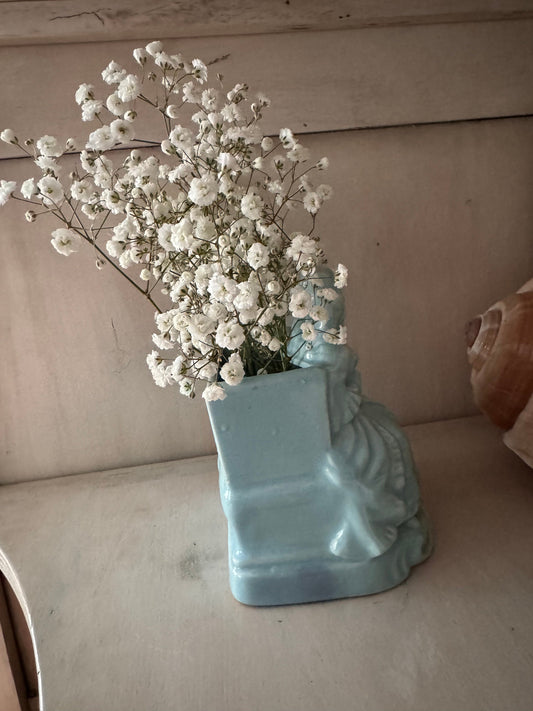 Vintage couple planter, Engagement Gift, Husband Wife gift, Gift Planter One of a Kind Engagement Gift Succulent Planter