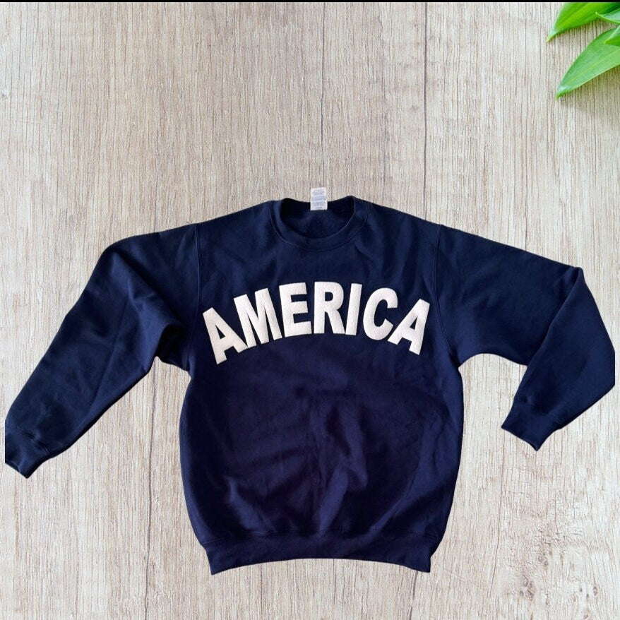 AMERICAN Shirt AMERICA Sweatshirt Puff America Tee Celebrate America Shirt 4th July shirt