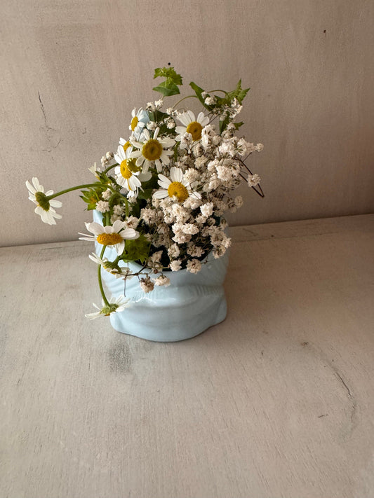 Vintage Planter Swan Vase Gift Planter Baby Boy Gift One of a Kind Baby Gift Succulent Planter