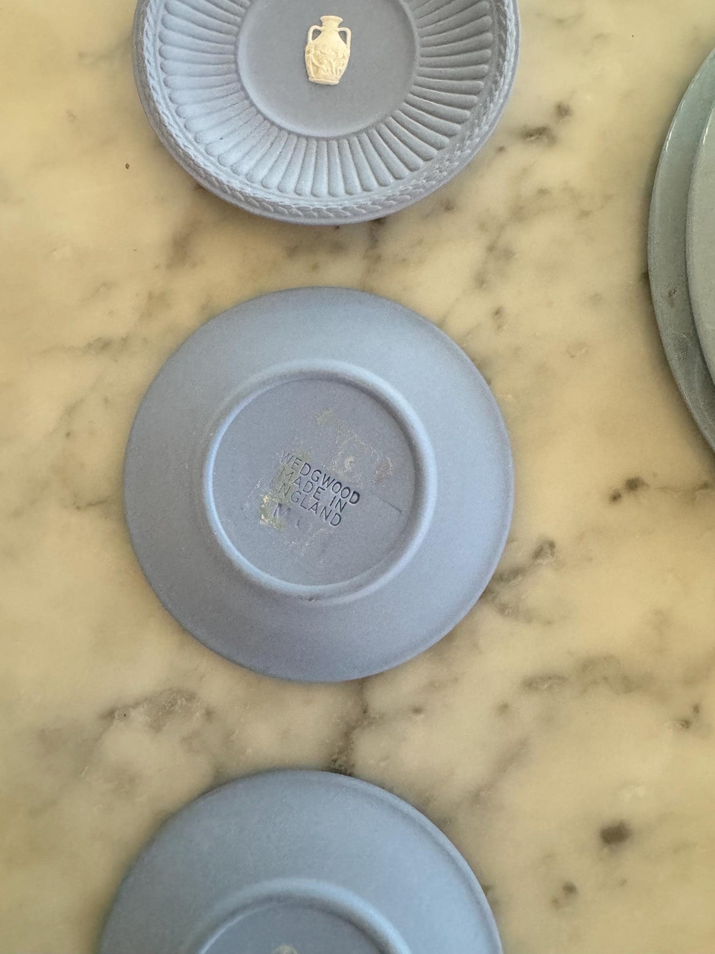 Wedgewood Jasperware Trinket Tray Sage Green Collectible Brigerton Vase Vintage Made in England