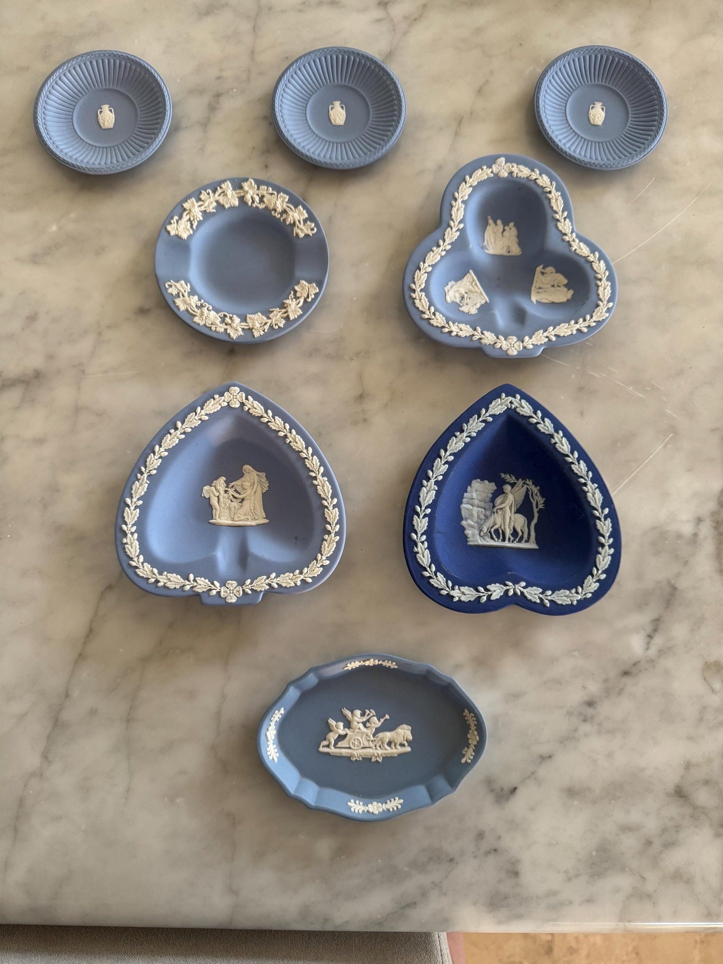 Wedgwood plates Trays Blue Jasperware