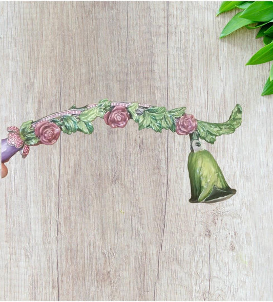 crystal Rhinstone candle snuffer snufter perfect gift Flower enamel