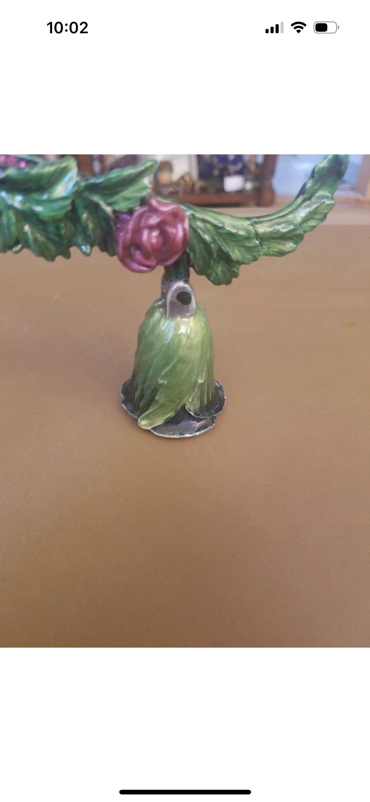 crystal Rhinstone candle snuffer snufter perfect gift Flower enamel