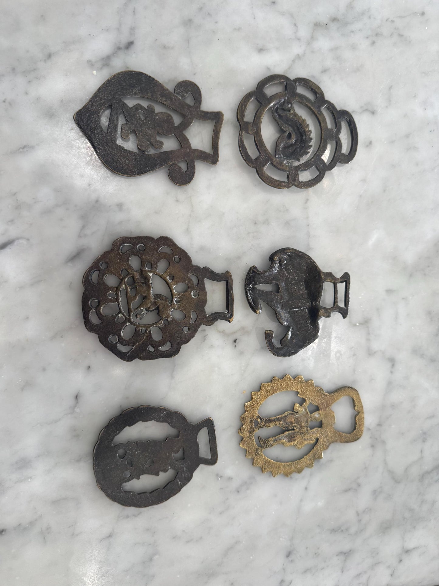Horse Brass English Saddle Brass Medallions Vintage Horse Brass made in England