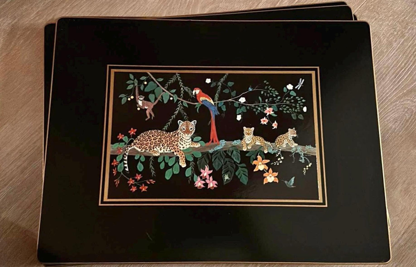 Lynn chase jungle garden placemats set of 4