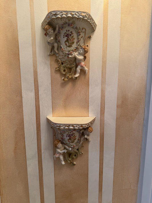 Japanese porcelain sconces
