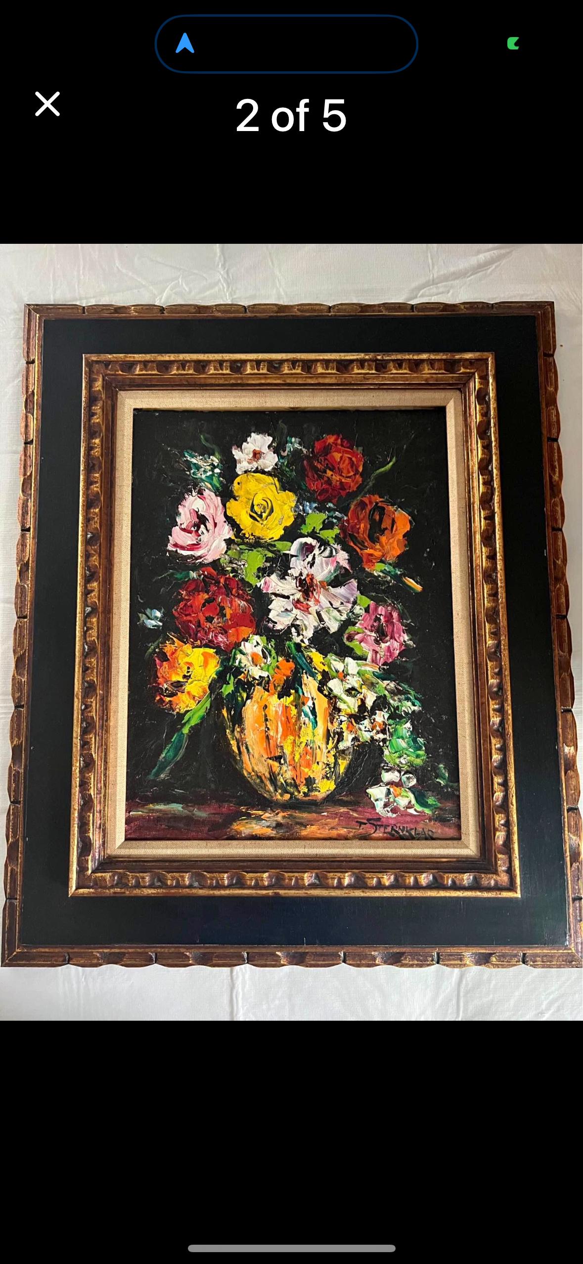 original floral oil painting