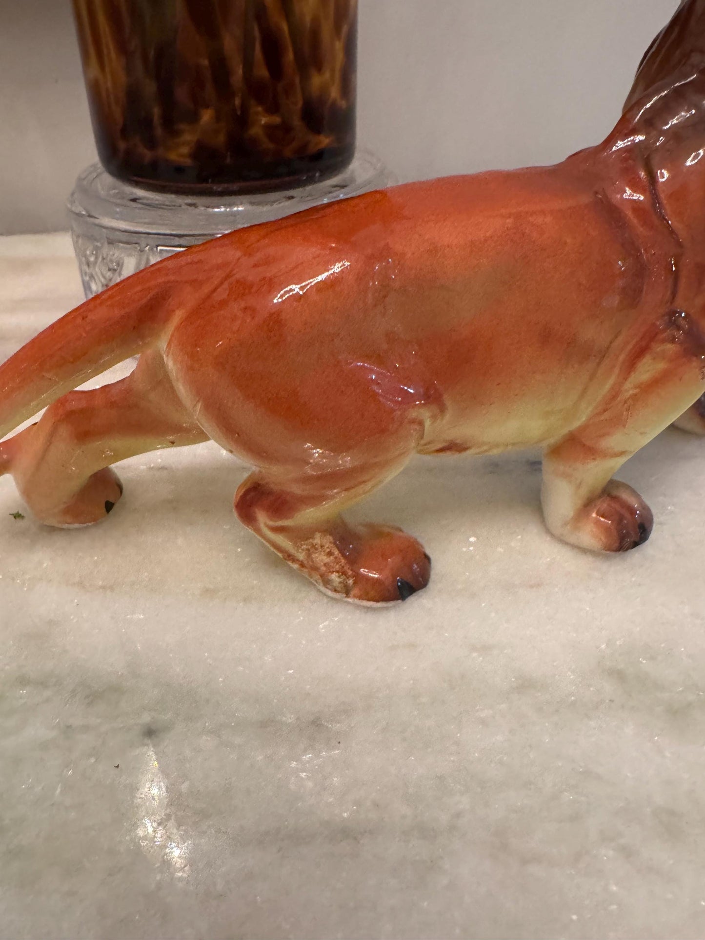 Lion Vintage Japanese Porcelain MCM Lion Figurine vintage collectible lion figurine