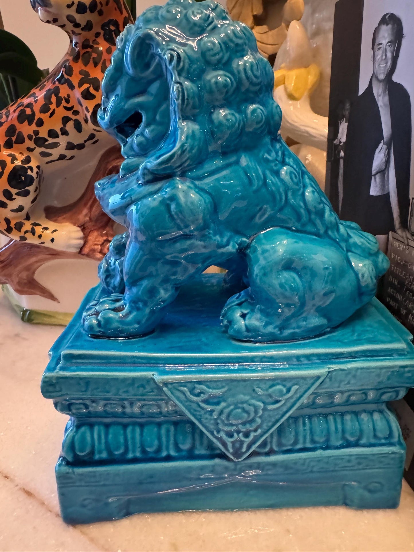 Foo Dogs Pair Vintage Chinoserie Decorative Dogs RARE Chinese Foo Dogs