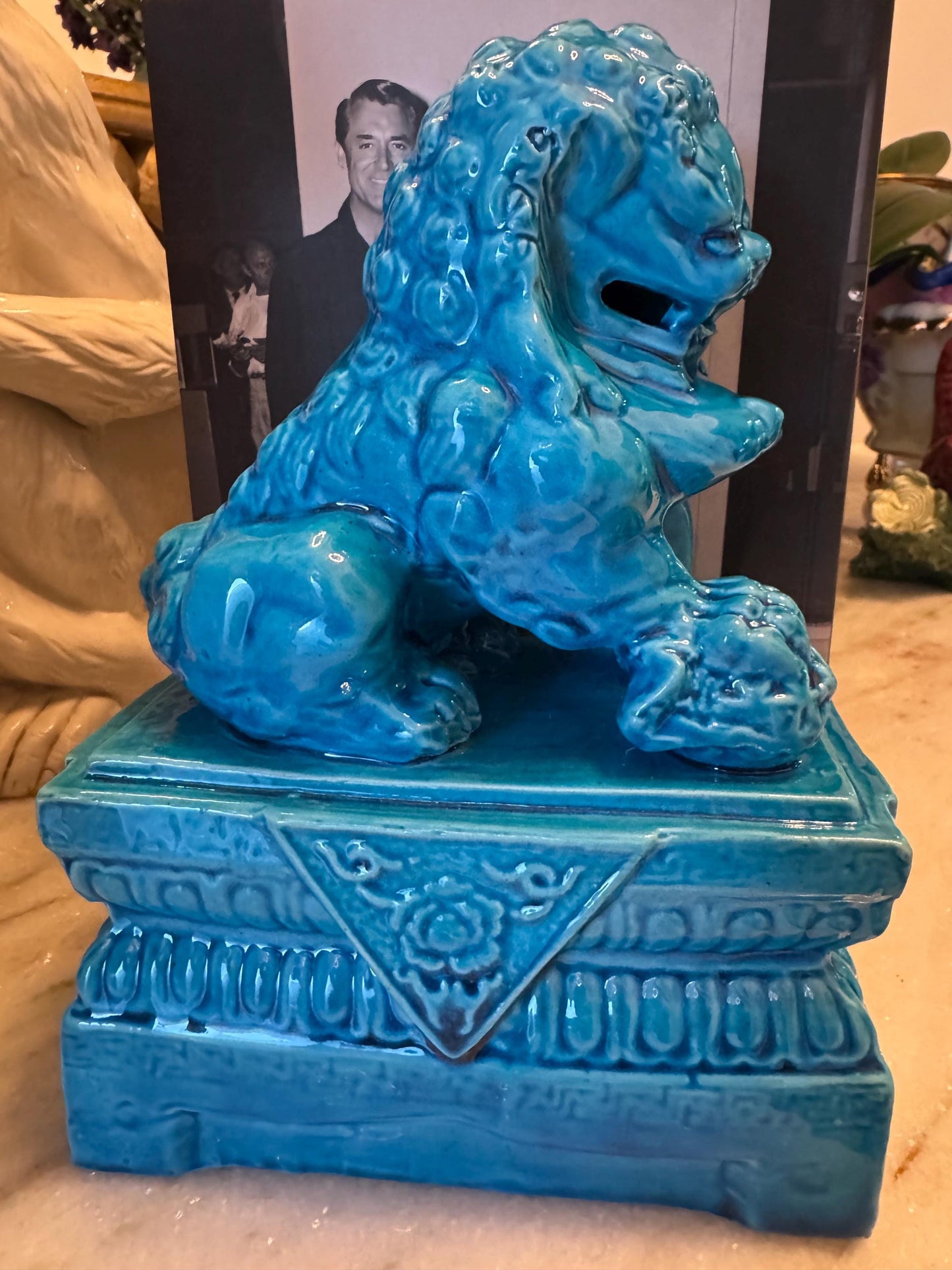 Foo Dogs Pair Vintage Chinoserie Decorative Dogs RARE Chinese Foo Dogs