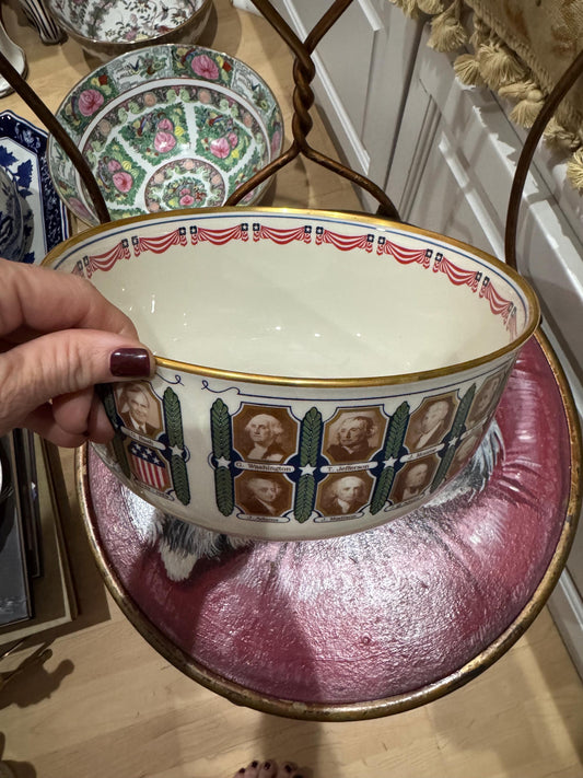 1989 limited edition presidents bowl by prickard
