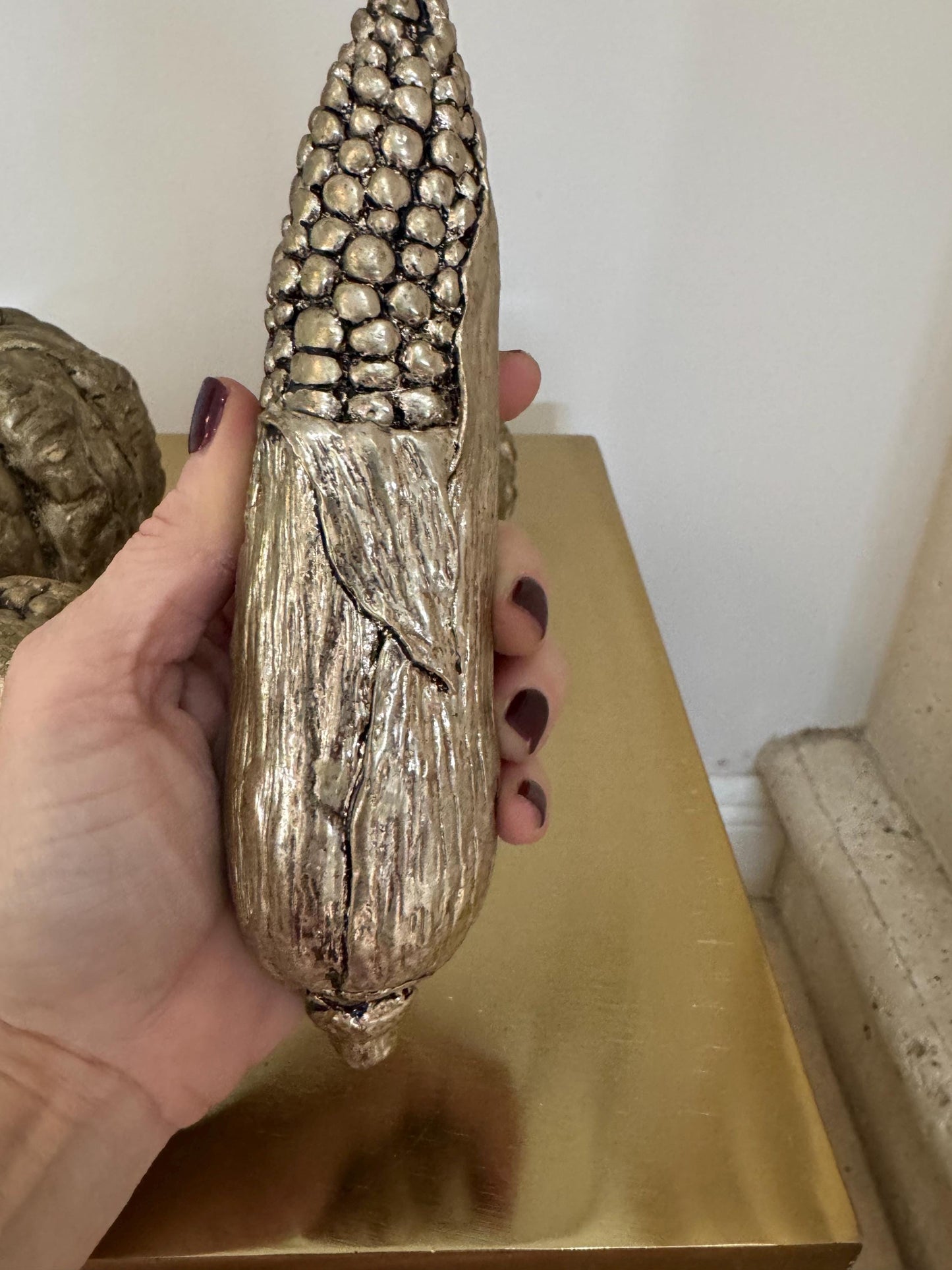 Display Vegetables Silver Plated by Twos Company 1970 Five pieces Vintage Vegtable Figures Fabulous Find