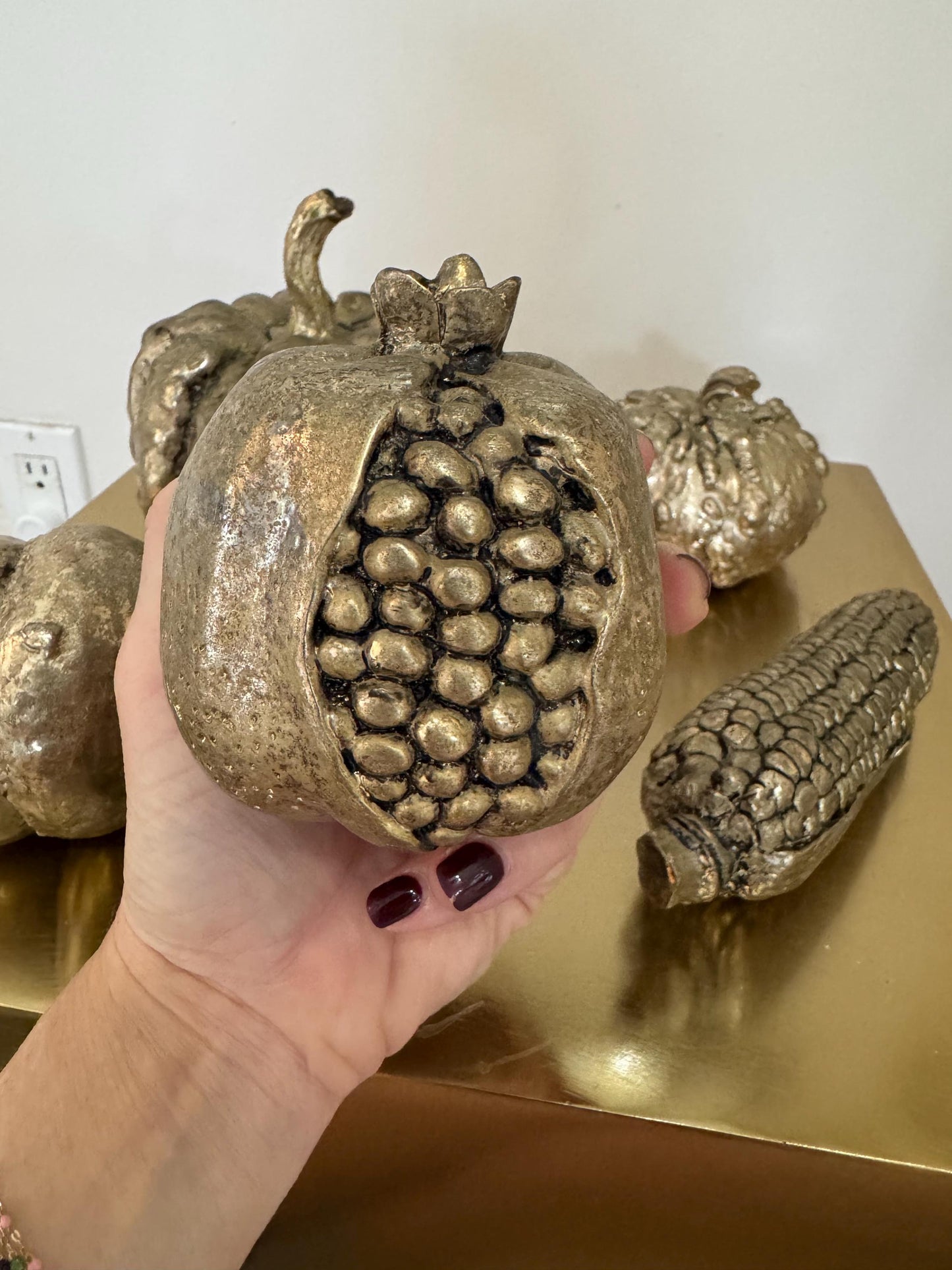 Display Vegetables Silver Plated by Twos Company 1970 Five pieces Vintage Vegtable Figures Fabulous Find
