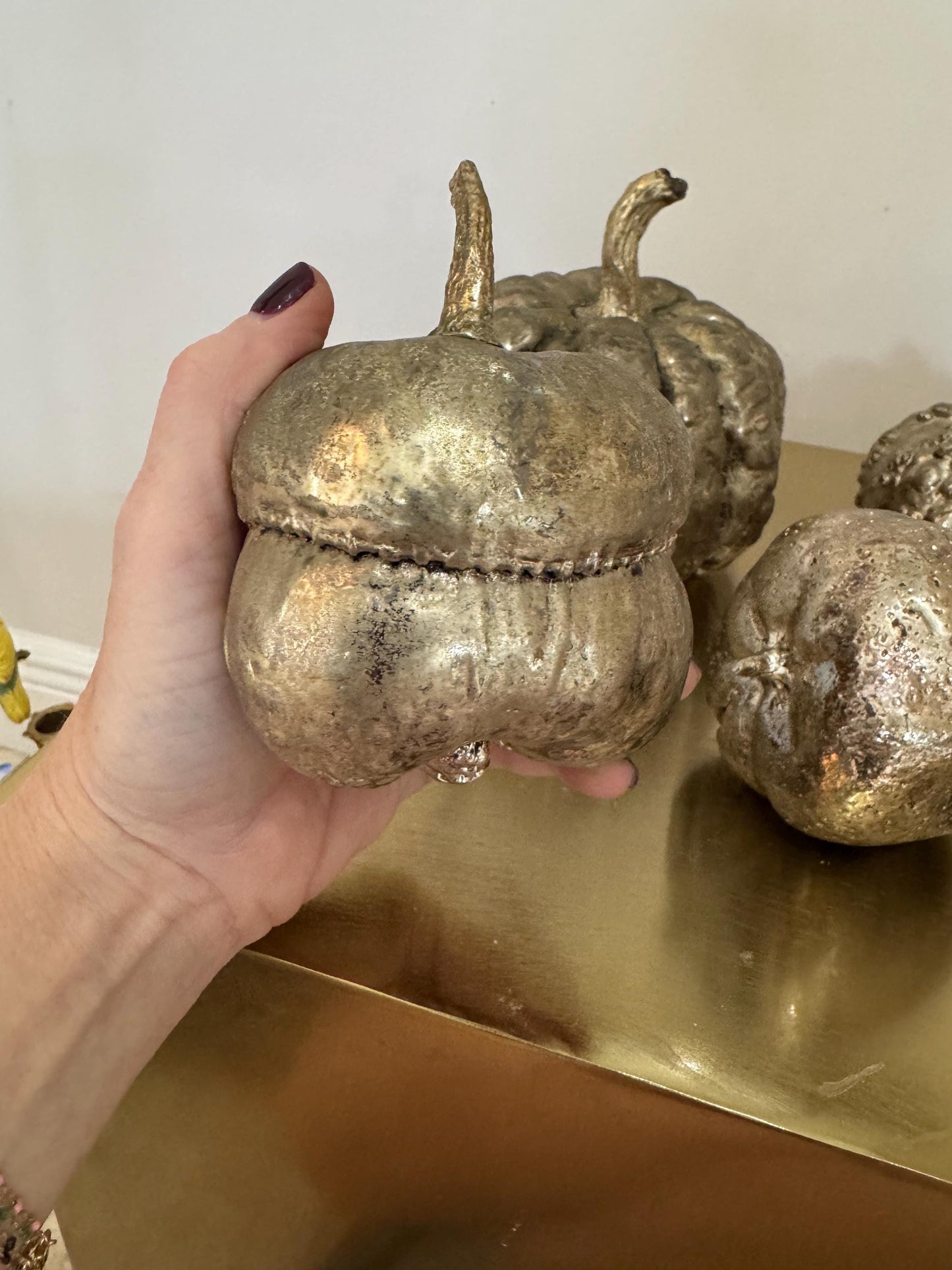 Display Vegetables Silver Plated by Twos Company 1970 Five pieces Vintage Vegtable Figures Fabulous Find