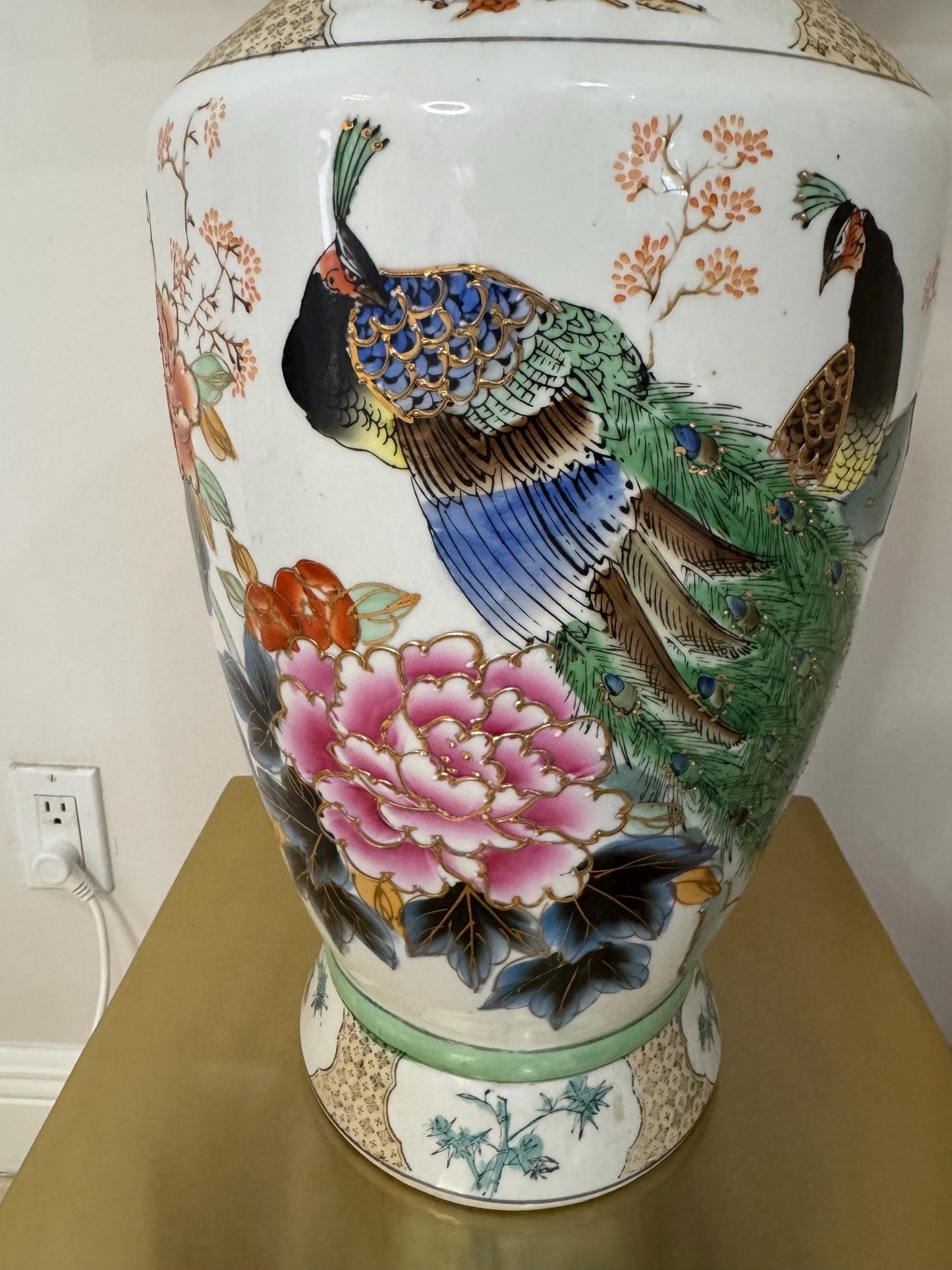 Imari Vase Vintage Asian Floor Vase Mille Fleur Vase