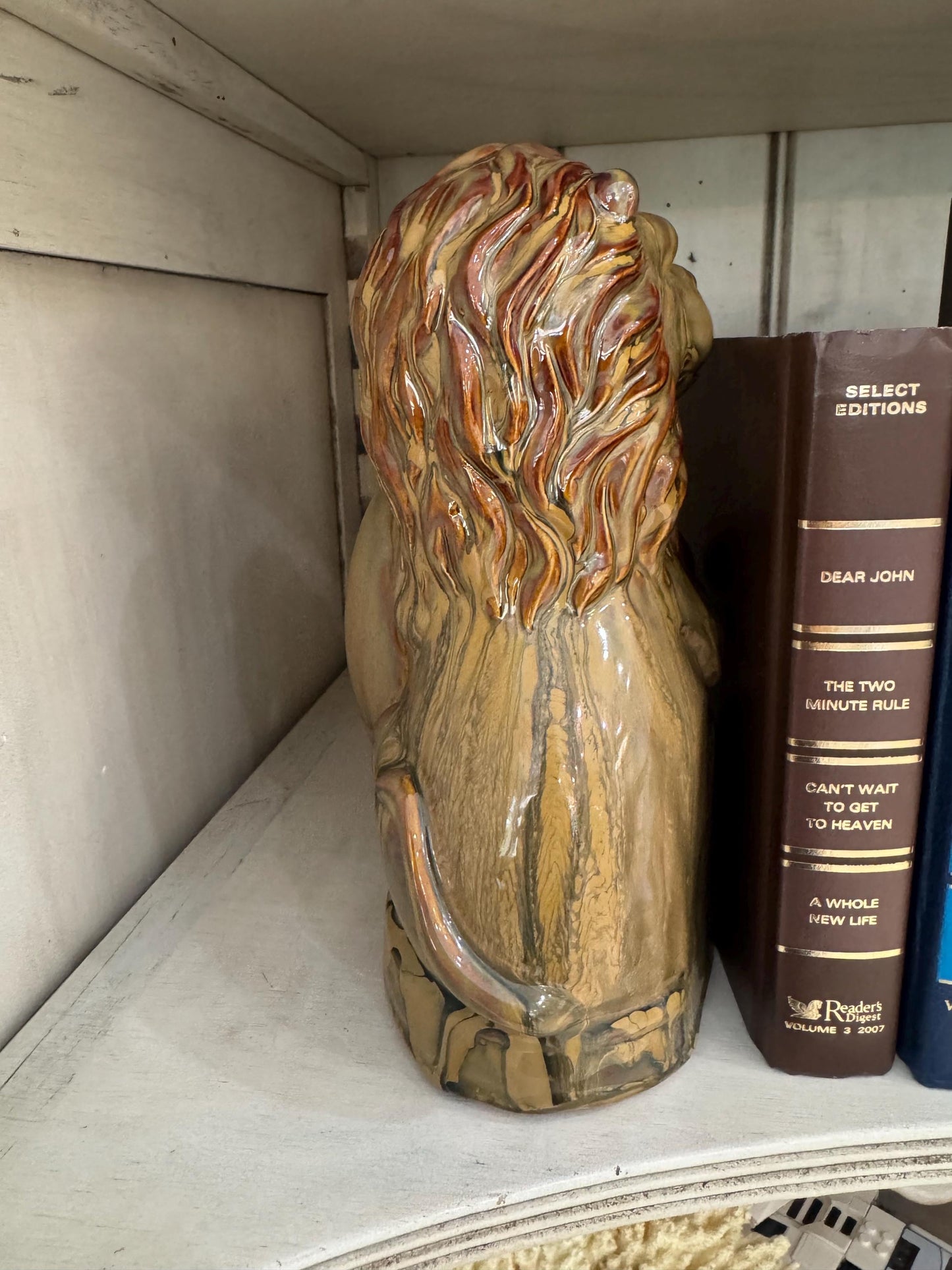 lion Bookends MCM vintage book ends Maximallist Lions
