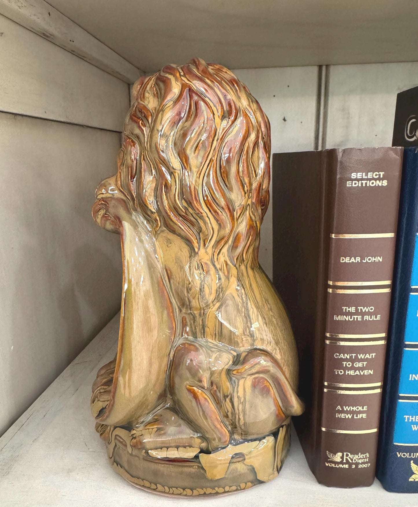 lion Bookends MCM vintage book ends Maximallist Lions