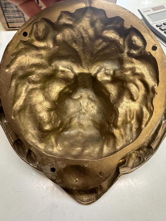 Brass Lion Door Knocker Vintage Large Beautiful Door Hardware