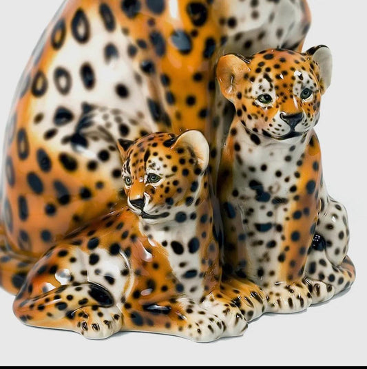 baby leopard ceramic