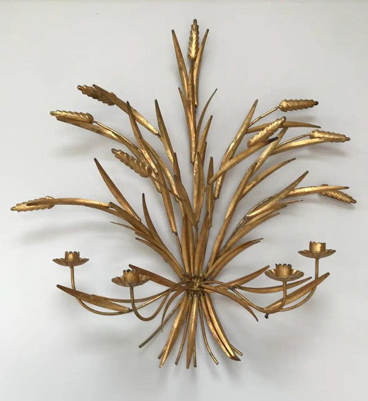 gold wheat sconce