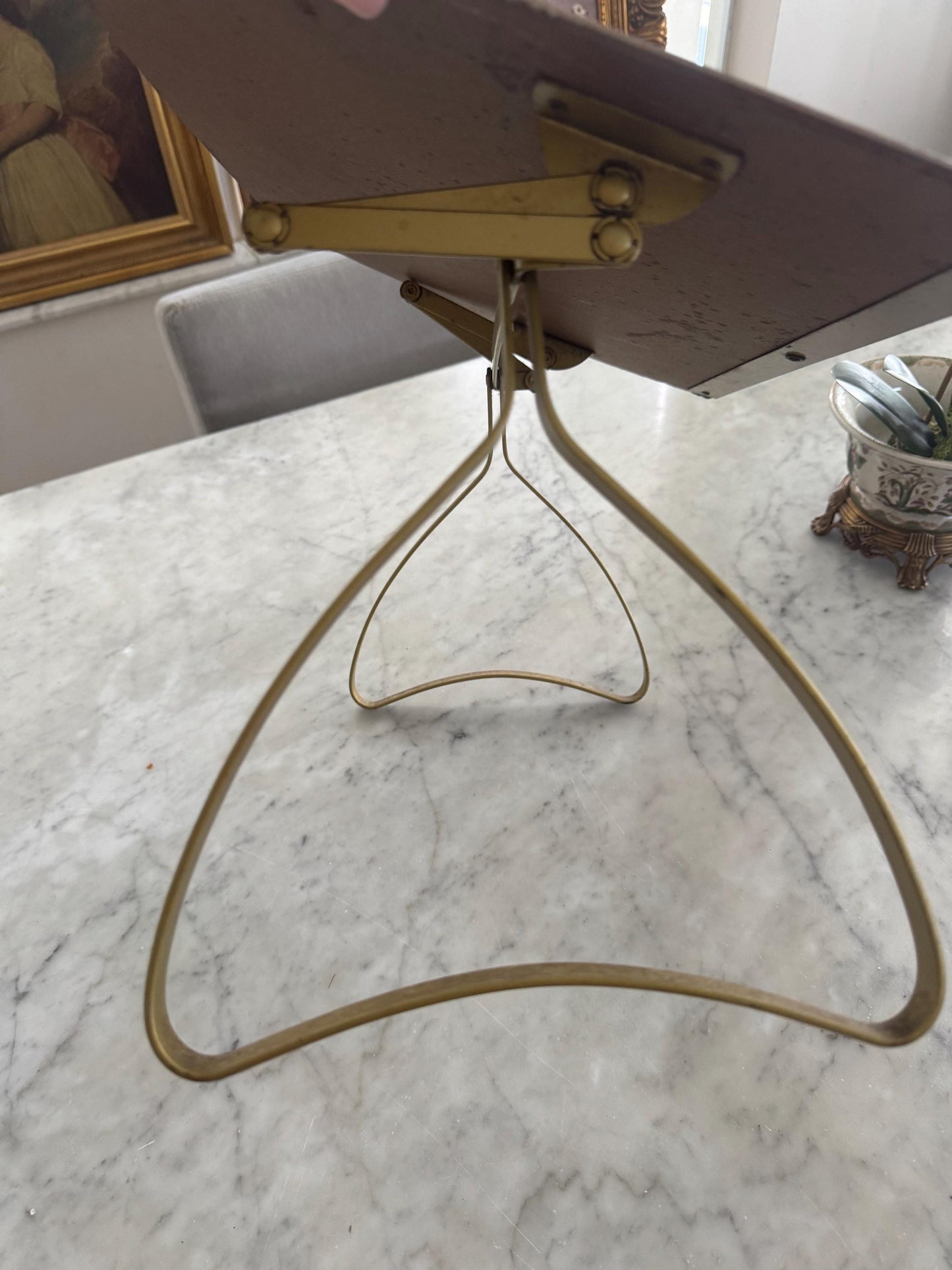map display table for library vintage map metal legs