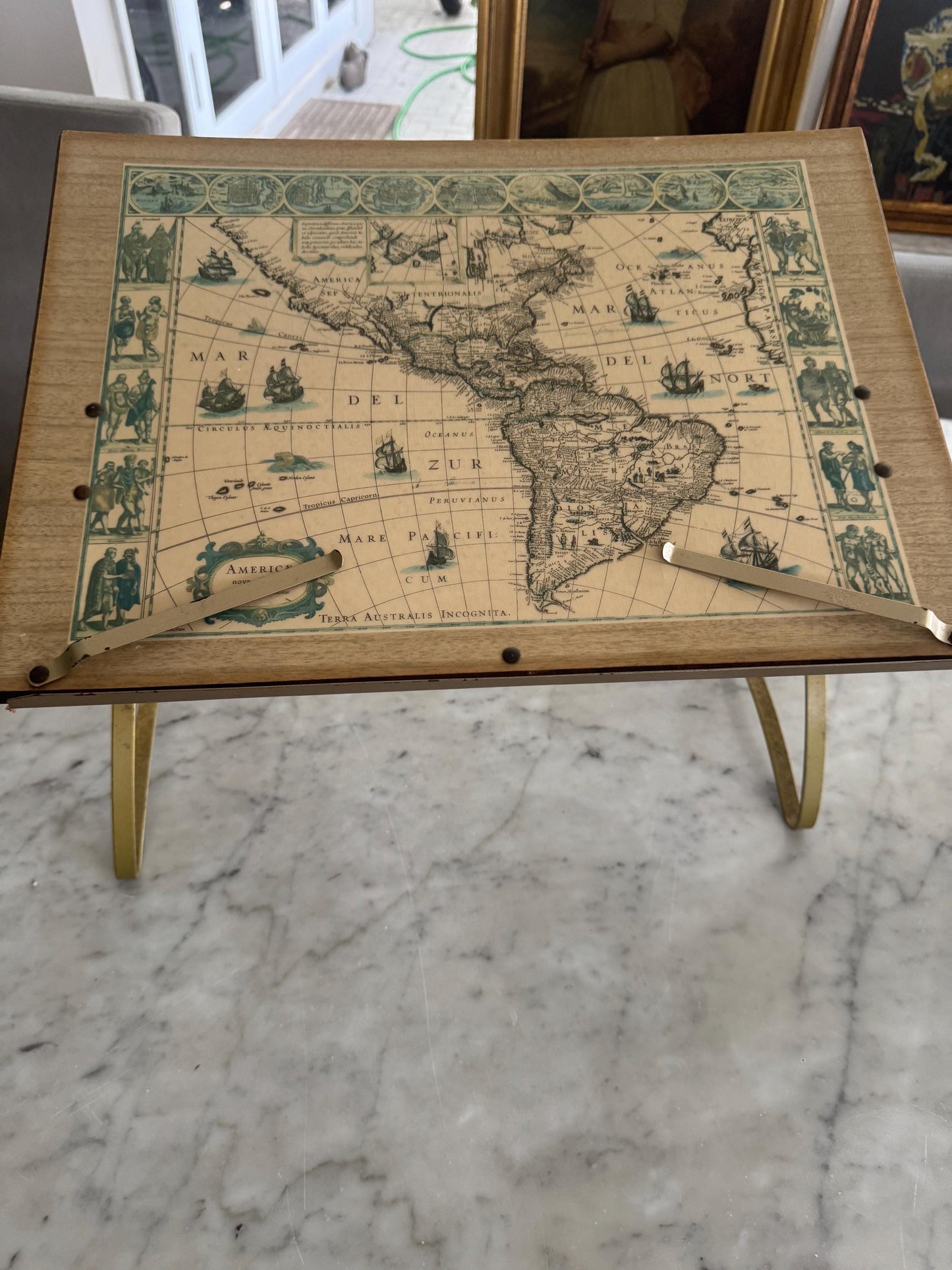 vintage world map