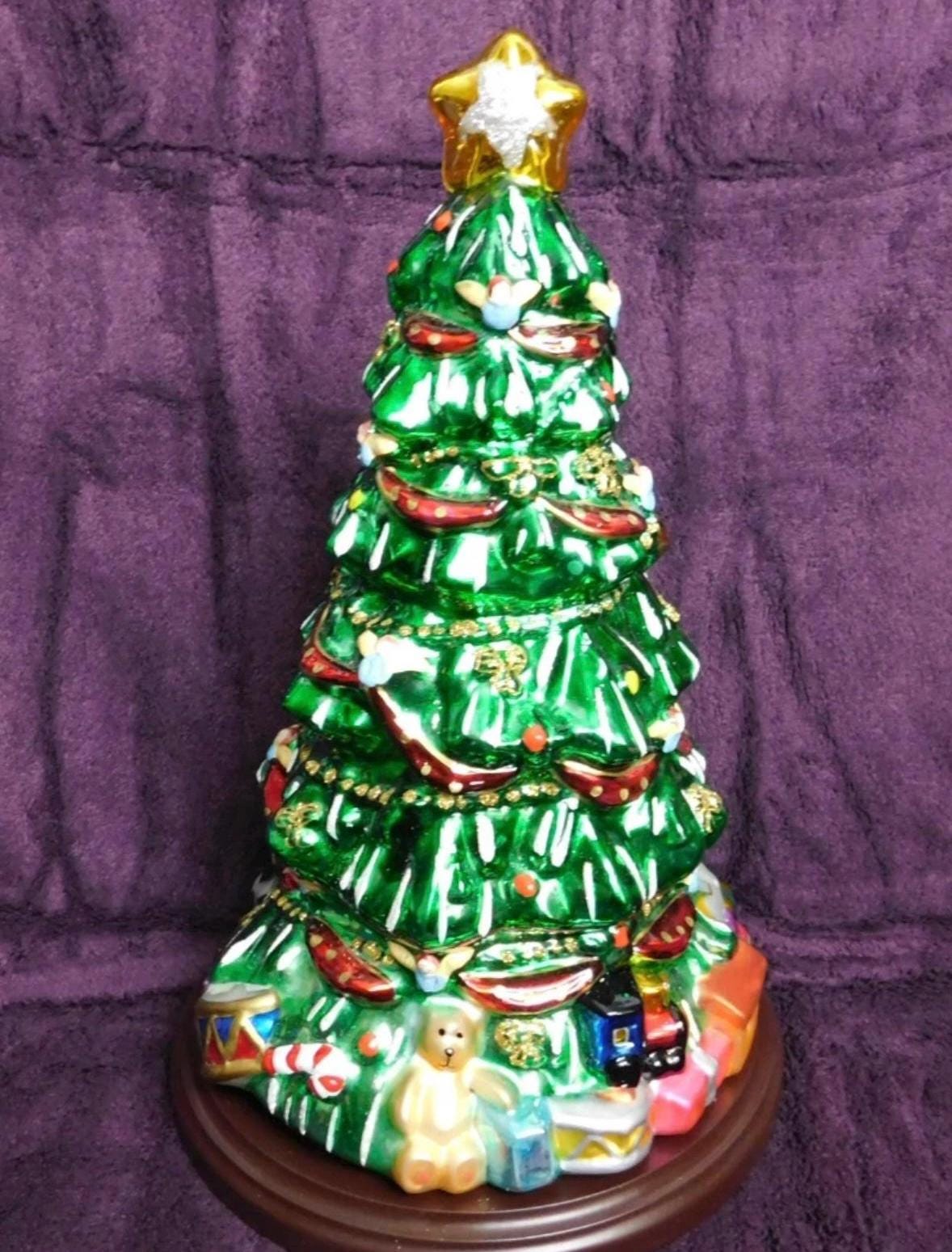 Thomas Piccone Christmas Tree Decoration 19 inch mercury glass tree vintage Christmas