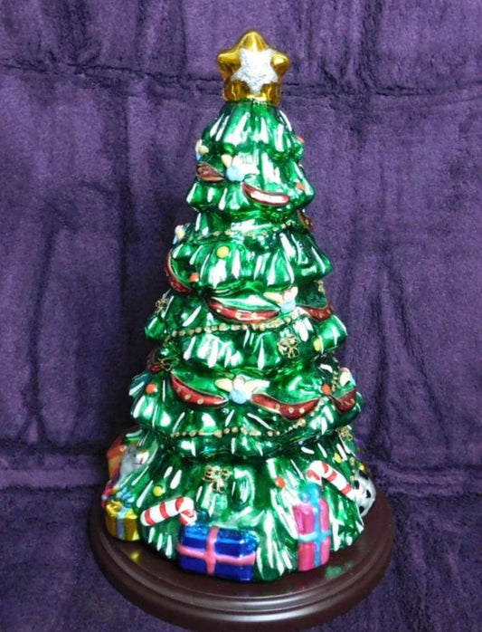 Thomas Piccone Christmas Tree Decoration 19 inch mercury glass tree vintage Christmas
