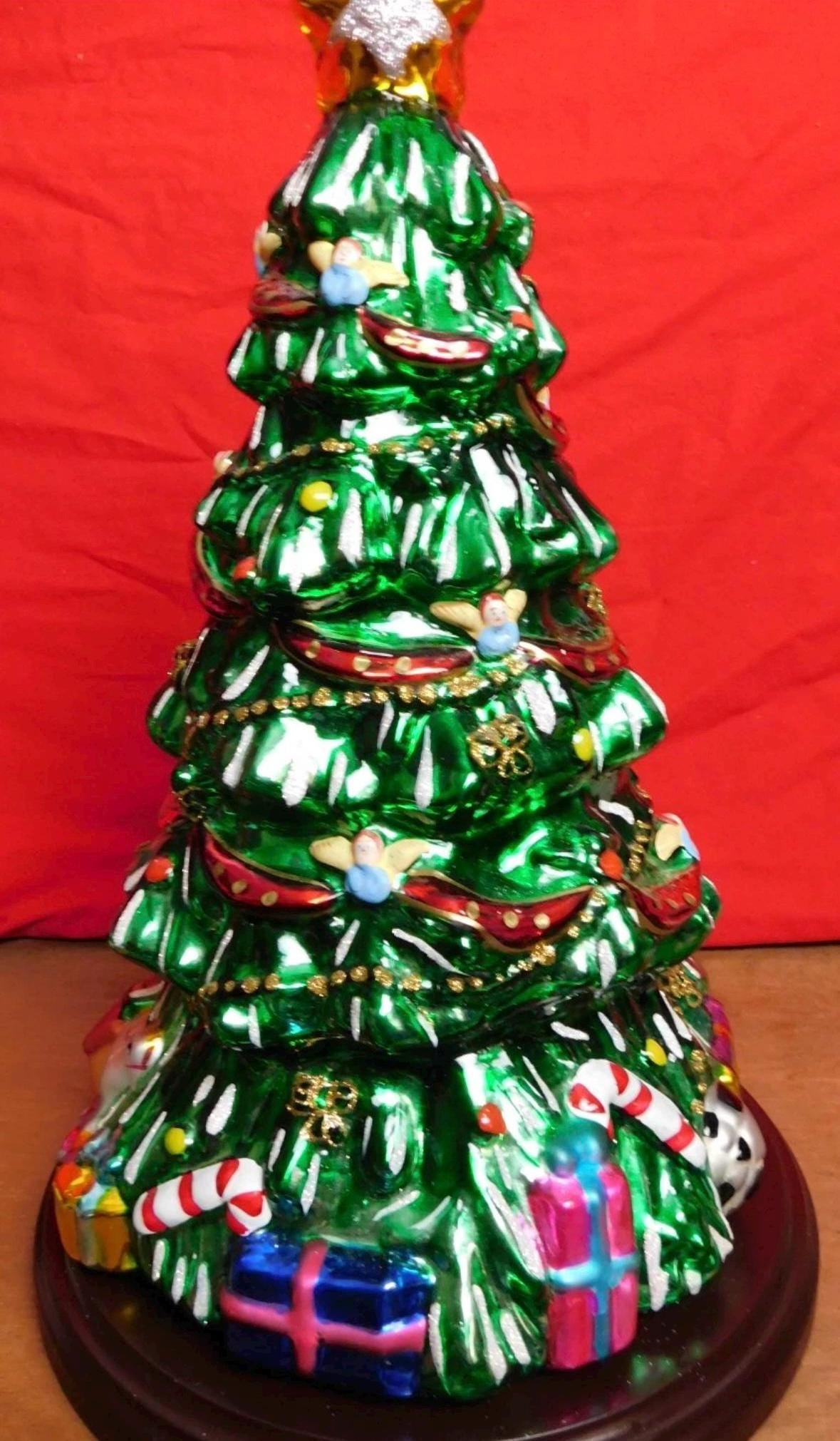 Thomas Piccone Christmas Tree Decoration 19 inch mercury glass tree vintage Christmas