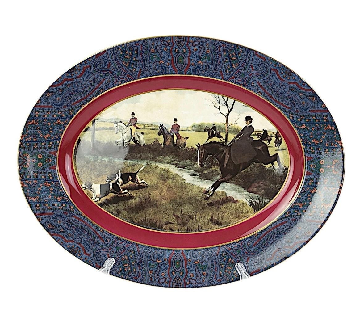 Ralph Lauren Wedgewood Platter Berkshire Hunt Large Serving Platter made England