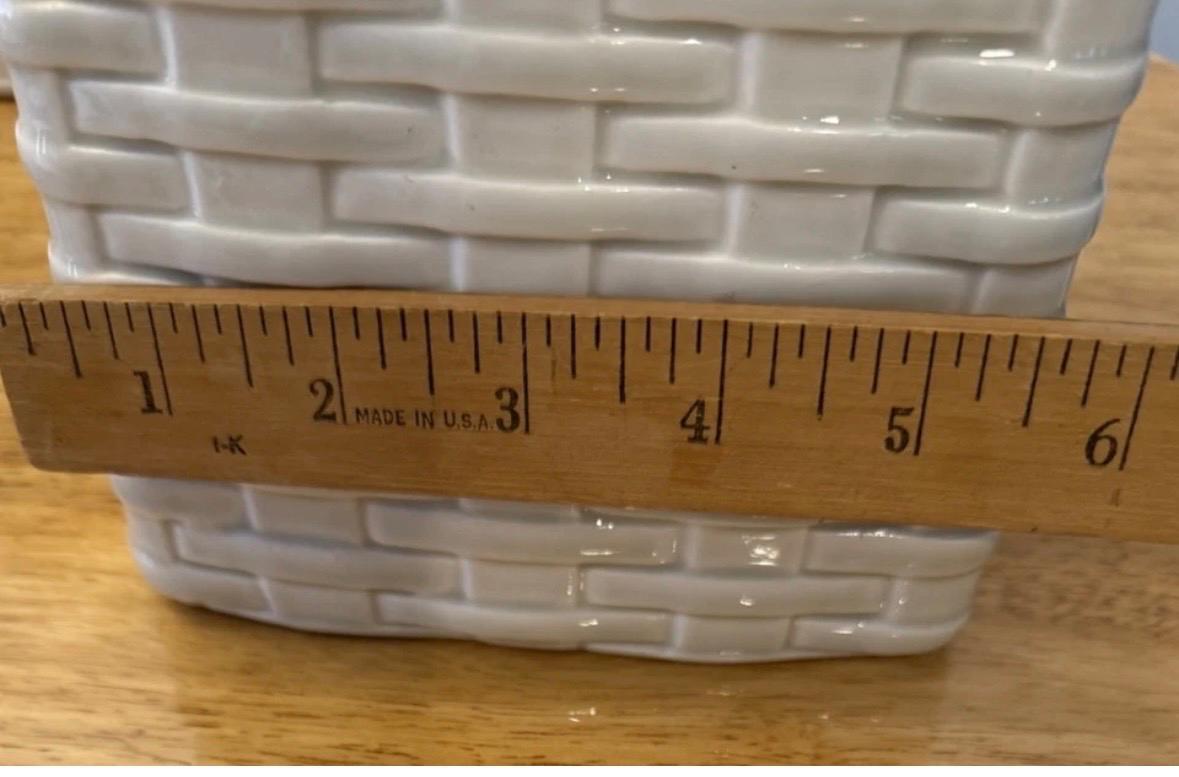 Vintage Kitchen Canister Set Basket Vegetable set of four Fitz and Floyd Canisters