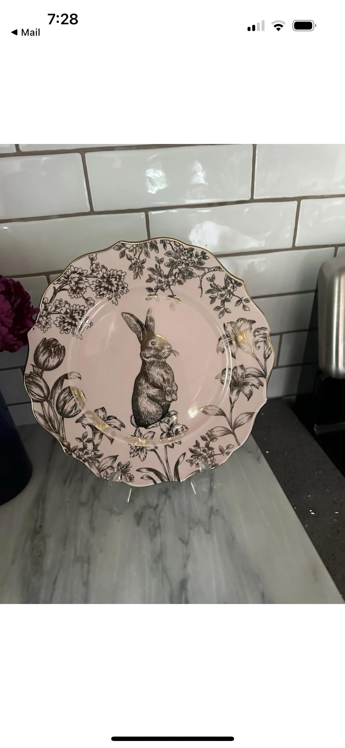 bunny hill dinner plate