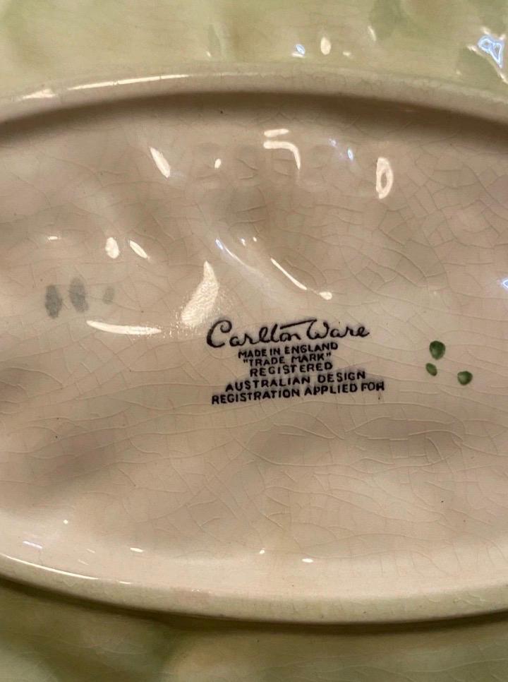 Cabbage leaf platter green Carltonware serving dish green cabbage plate