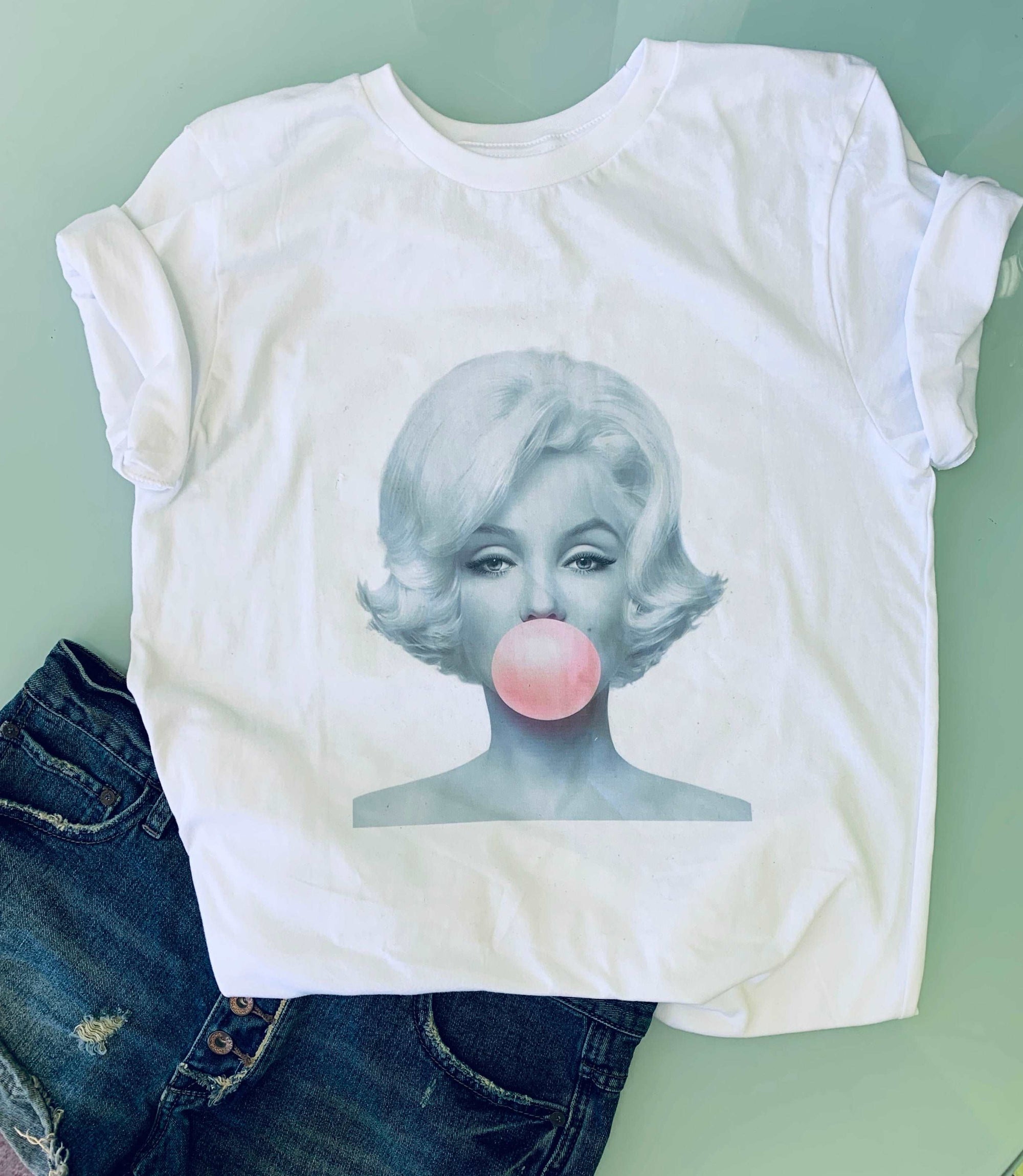 Bubblegum Pop Marilyn Monroe Shirt / Marilyn Shirt