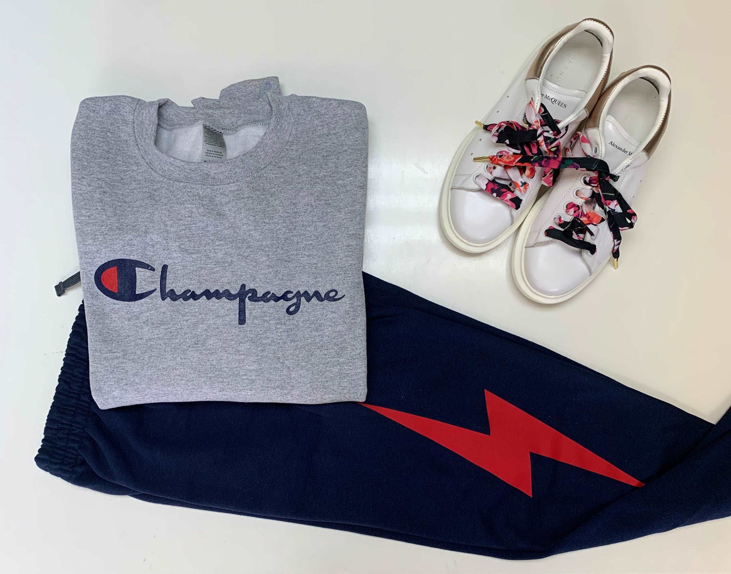 Lightening Bolt Joggers , Pocketed Joggers ,