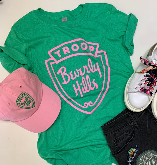 Troop Beverly Hills Baseball hat, pink adjustable back hat