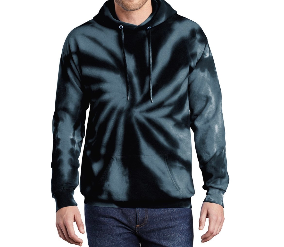 Blue Swirl Tie Dye Hoodie , Ocean Swirl Unisex Fit. Black swirl tie dye hoodie. Pink swirl tie dye hoodie.