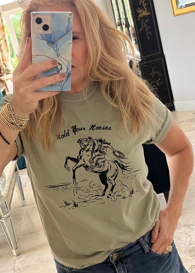 Hold Your Horses Shirt, Cowgirl Shirt