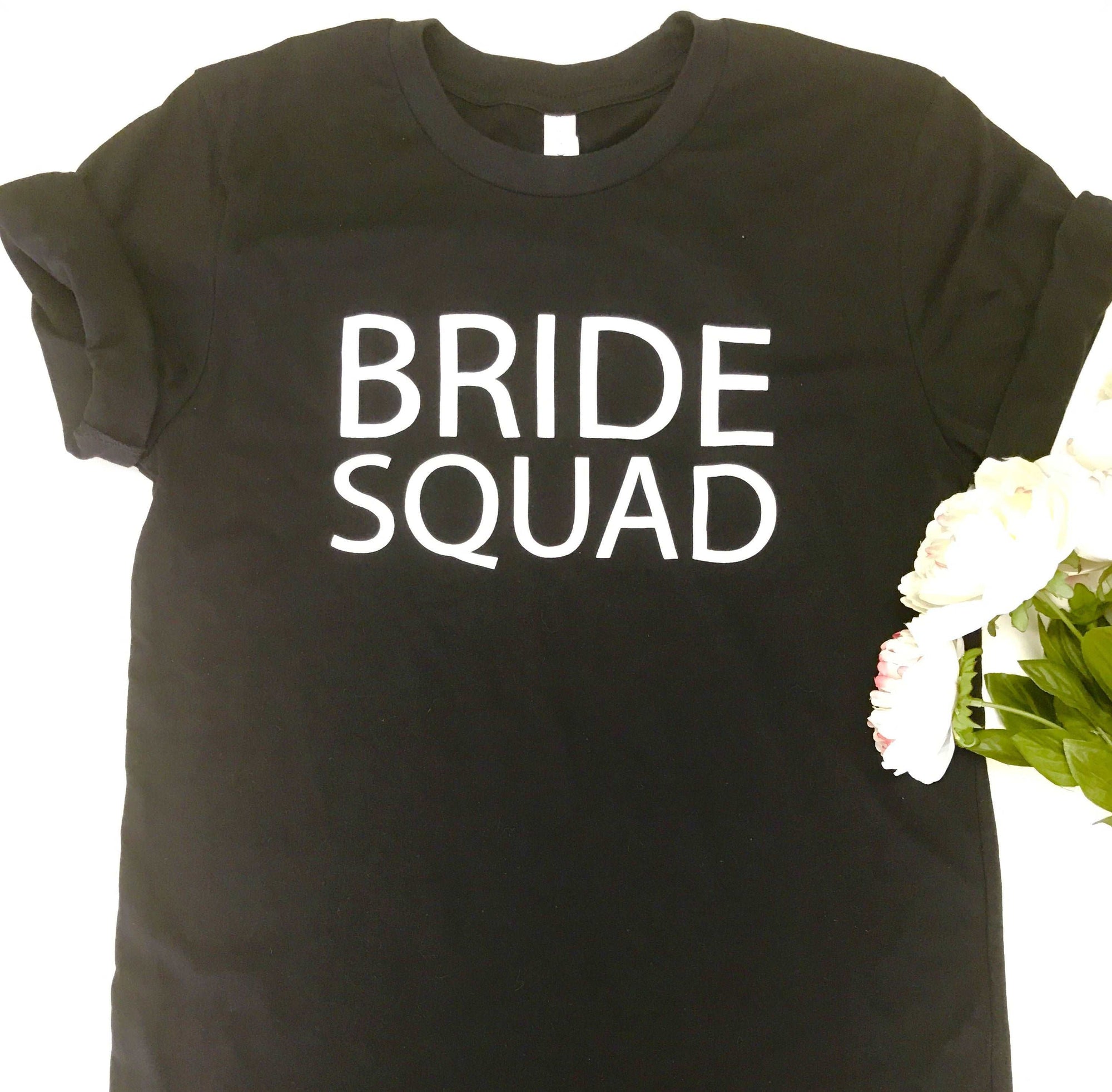 Bride Squad Bridal Party T Shirt Bachlorette