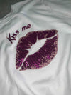 Kiss me shirt, Valentine’s Day shirt, sequin lips shirt , Cupid shirt , spring shirt