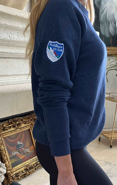 Apres Ski Embroidered Sweatshirt, Snowflake Sweatshirt