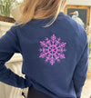 Apres Ski Embroidered Sweatshirt, Snowflake Sweatshirt