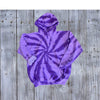 Purple Amethyst  Tie Dye Hoodie Lavender Swirl Unisex Fit