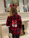 Disney trip shirt Disney mom shirt Minnie Mouse Plaid Flannel Shirt Sequin Disney shirt Minnie Mouse Long Sleeve Disney Trip shirt